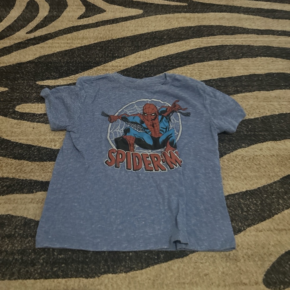 Blue Spider-Man Graphic T-Shirt